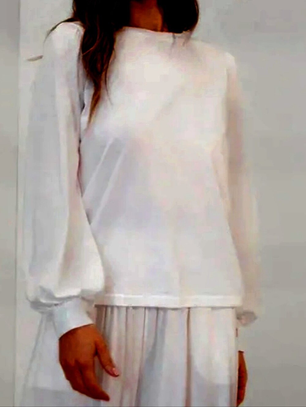 Lunya T Shirt Balloon Puff Sleeve With Cuff